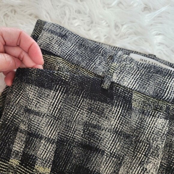 MM Lafleur Condesa Chino Pants sz 0 Jacquard Ankle Abstract Slim Dressy Stretchy - Picture 7 of 16
